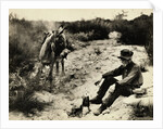 Prospector Preparing Meal for Himself by Anonymous