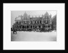Exterior of Large Bank with Carriages in Front by Anonymous