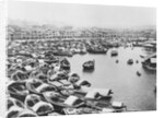 Large Collection of Boats in Singapore Harbor by Anonymous