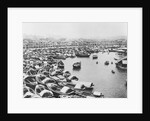 Large Collection of Boats in Singapore Harbor by Anonymous