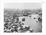 Large Collection of Boats in Singapore Harbor by Anonymous