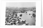 Large Collection of Boats in Singapore Harbor by Anonymous