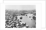 Large Collection of Boats in Singapore Harbor by Anonymous