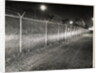Metal Fence with Barbed Wire by Anonymous