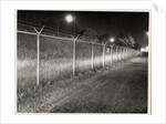 Metal Fence with Barbed Wire by Anonymous