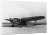 Byrd's Plane Parked on Runway by Anonymous