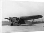 Byrd's Plane Parked on Runway by Anonymous