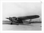 Byrd's Plane Parked on Runway by Anonymous
