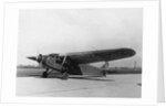 Byrd's Plane Parked on Runway by Anonymous