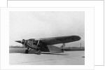 Byrd's Plane Parked on Runway by Anonymous
