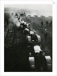 Tractors on Soviet State Farm by Anonymous
