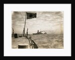 Japanese Steamship Leading Warships by Anonymous