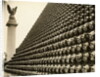 German Helmets Decorating Wall by Anonymous