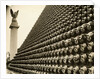 German Helmets Decorating Wall by Anonymous