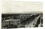 Panoramic View of City With Mountains by Anonymous