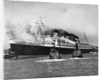 Queen Mary Surrounded by Smaller Boats by Anonymous