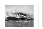 Queen Mary Surrounded by Smaller Boats by Anonymous