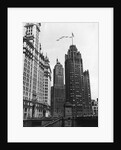 Planes Fly Over Buildings in Chicago by Anonymous