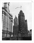 Planes Fly Over Buildings in Chicago by Anonymous