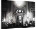 Christmas Scene at White House Entrance by Anonymous