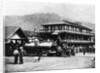 Railroad Passing Through Small Town by Anonymous
