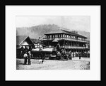 Railroad Passing Through Small Town by Anonymous
