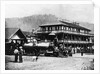 Railroad Passing Through Small Town by Anonymous