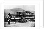 Railroad Passing Through Small Town by Anonymous