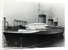 SS Normandie Docked in New York Harbor by Anonymous
