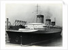 SS Normandie Docked in New York Harbor by Anonymous