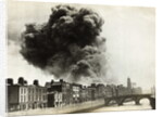 View of Smoke Coming from Damaged Building in Dublin by Anonymous