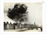 View of Smoke Coming from Damaged Building in Dublin by Anonymous