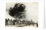 View of Smoke Coming from Damaged Building in Dublin by Anonymous