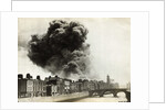 View of Smoke Coming from Damaged Building in Dublin by Anonymous