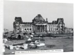 Exterior View of Ruins at The Reichstag in West Berlin by Anonymous