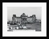 Exterior View of Ruins at The Reichstag in West Berlin by Anonymous