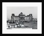 Exterior View of Ruins at The Reichstag in West Berlin by Anonymous