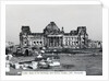 Exterior View of Ruins at The Reichstag in West Berlin by Anonymous