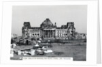 Exterior View of Ruins at The Reichstag in West Berlin by Anonymous