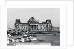 Exterior View of Ruins at The Reichstag in West Berlin by Anonymous