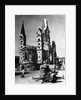 View of Street with Damaged Church and a Weapon of War by Anonymous
