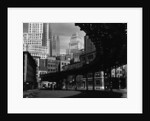Elevated Rail Curving Beneath Manhattan Buildings by Anonymous
