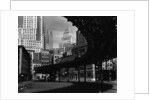 Elevated Rail Curving Beneath Manhattan Buildings by Anonymous