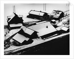 Snow Covered Buildings by Anonymous