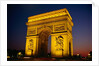 Arc de Triomphe de l'Etoile Illuminated at Night by Anonymous