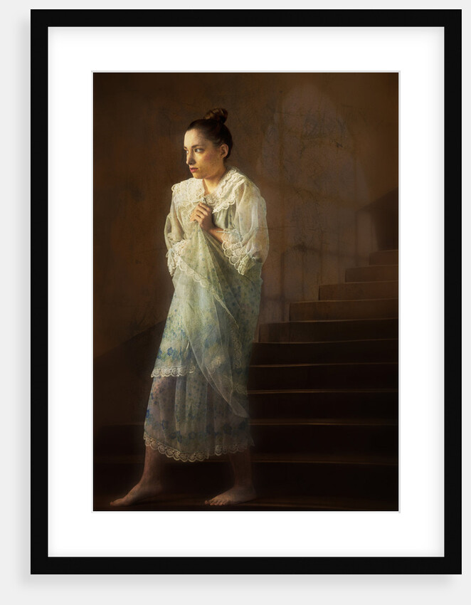 Woman in nightdress by Ricardo Demurez