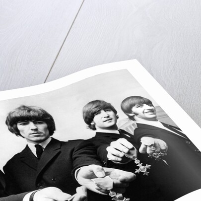 The Beatles with their MBEs by Associated Newspapers