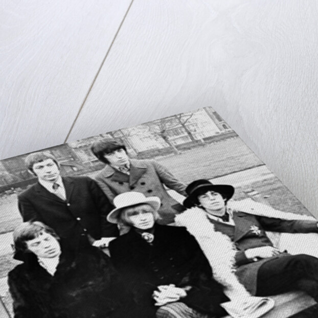 Rolling Stones on a bench by Associated Newspapers