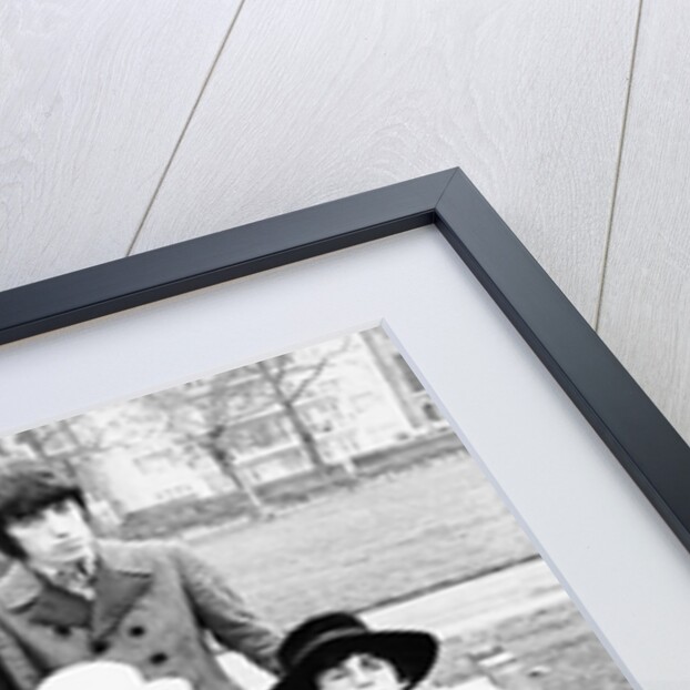 Rolling Stones on a bench by Associated Newspapers