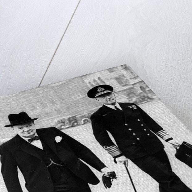 Winston Churchill and Chief of Naval Staff by Associated Newspapers